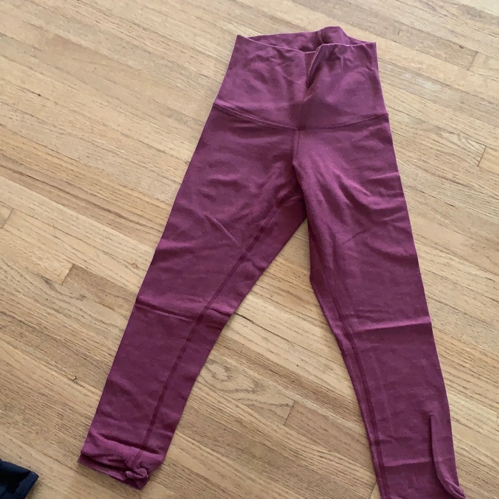 Lululemon rollover cropped leggings